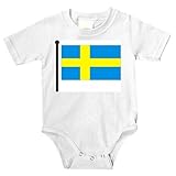 Onesie with Sweden, flag, Swedish