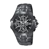 Seiko Wrist Watches - Seiko Mens Coutura Alarm Chronograph Black Ion Plated Date Bracelet Watch by Seiko