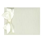 CR Gibson Wedding Collection Guest Book, Ivory Silk, 7-1/2-Inch by 5-3/4-Inch