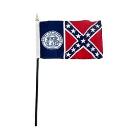 Georgia 1956 4x6 Inch Flag