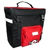amaro ,Fahrrad-Gep�cktasche, 7014, schwarz - rot, 33x31x16 cm