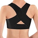PosturX Personal Posture Corrector With Breathable Silky Weave- Black