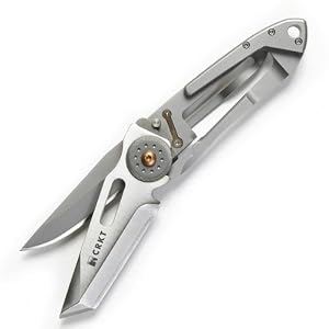 Columbia River Knife and Tool 5515 K.I.S.S. Two-Timer Dual Blade Knife, Gray by Columbia River Knife and Tool (CRKT)