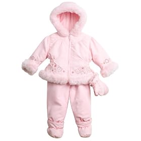 Rothschild 2 Piece Embroidered Snowsuit Infant Girls 2 Piece Snow Suits