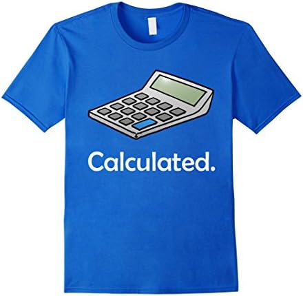 Men's Calculated Gaming T-Shirt Large Royal Blue