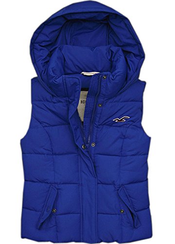 (ホリスター) Hollister Co. レディース ジャケット アウター フード付き ダウンベスト(down vest) 中綿ベスト [並行輸入品]