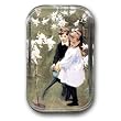 Garden Study of Vicker's Children - Rectangle Glass Paperweight (2-1/2" x 4" x 1")