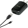HTC Travel Adapter with Micro USB Data Cable - Non-Retail Packaging - Black