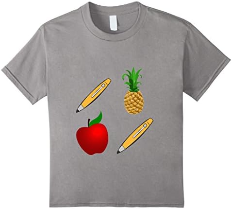 Kids PPAP Pen Pineapple Apple Pen Trending T-shirt Men Women Kids 8 Slate