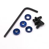 Team Integy 3mm Engine Mount Flat Head Screw Washer (4), Blue by Integy
