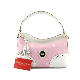 DOONEY & BOURKE Small Signature Pink Slouch Handbag Purse Shoulder Bag