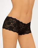 Butterfly Lace Hipster Shorts With Ribbon Lace Up Back