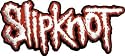 Slipknot Music Band Patch - Red & White Diecut Name