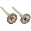 2 Diamond Coated Wheels Jewelers Lapidary Tool 5/8"