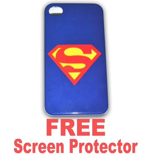  Superman Iphone 4g Case Hard Case Cover for Apple Iphone4 4g - Ec00144b + Free Screen Protector