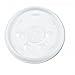 DCC16SL - Plastic Lids, for 16-oz. Hot/Cold Foam Cups, Slip-Thru Lid, White