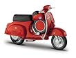 1965 Vespa 90 Super Sprint [Maisto 31540-30], Rot, 1:18 Die Cast