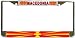 Macedonia Macedonian Flag Chrome Metal License Plate Frame Holder