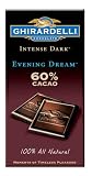 Ghirardelli Chocolate Intense Dark Bar, Evening Dream 60% Cacao, 3.5-Ounce Bars (Pack of 6)