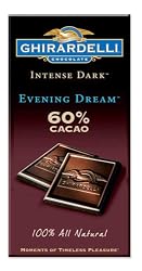 Ghirardelli Chocolate Intense Dark Bar, Evening Dream 60% Cacao, 3.5-Ounce Bars (Pack of 6)