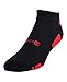 Under Armour Men's HeatGear No Show Socks (3 Pair), Black/Assorted Colors, Large