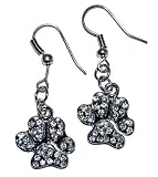 Beau Nouveau PPEARMTCP Crystal Paw Earrings - Multi Topaz - Crystal Paw