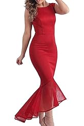 Off the Shoulder Mermaid Polyester/Spandex Peplum Vintage Fitted Evening Dress/Homecoming Dress/Prom Dress/Party Dress/Wedding Dress/Maxi Dress 