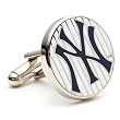 New York Yankees Pinstripe MLB Logo'd Executive Cufflinks w/Jewelry Box