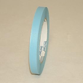Shurtape CP-632 Colored Masking Tape: 1/2 in. x 60 yds. (Light Blue)