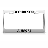 Proud To Be M?Ori New Zealand License Plate Frame Tag Holder