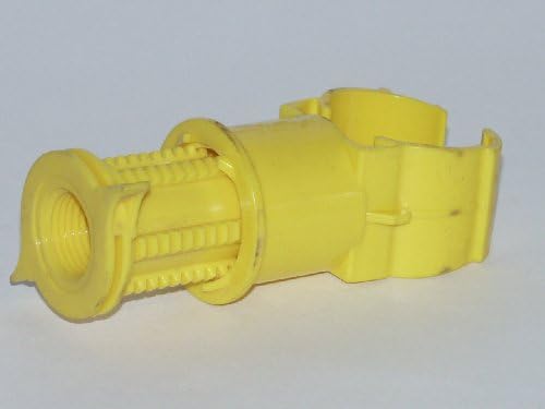 Blazing BS-8000 1" Saddle Tee with 3/4" FPT, Yellow