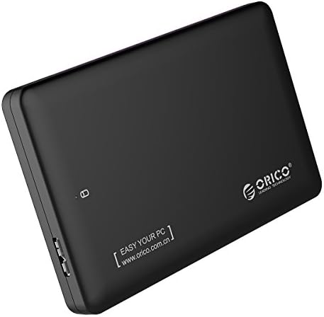 TFGIN [UASP Support ]ORICO Tool-free SuperSpeed SATA III to USB 3.0 Hard Disk Drive Enclosure Case for 7mm/ 9.5mm 2.5 inch HDD and SSD up to 2TB -Black