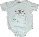 Boston Red Sox Newborn Baby White Creeper & Booties Set