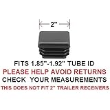 2" SQUARE TUBING END CAP PLUG - QUANTITY OF 8