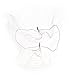 Keystone 109I-REG-WHT White Lightweight Nylon Invisible Hairnet with 1/4