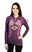 Harley-Davidson Womens Purple Angel Wings Hooded Long Sleeve