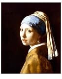 Girl with a Pearl Earring Art Poster Print by Jan Vermeer, 11x14