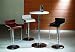 Kitchen & Housewares : One New Contemporary Wood Cushion Barstool, 3183 BROWN
