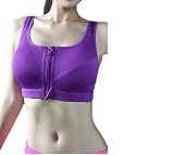 Cick Cick-JP レディース ファッション マタニティ ブラジャー Bra スポーツブラ ヨガウェア ノーワイヤー 揺れない フロントファスナー ヨガ ランニング アウトドア フィットネス 1