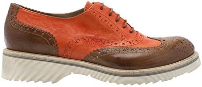 Laura Bellariva Orange/Brown Wingtip Oxford