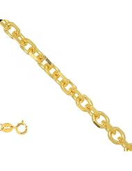 14k Solid Yellow Gold 1.1 mm (3/64 Inch) Cable Chain Necklace 13" w/ Lobster Claw Clasp