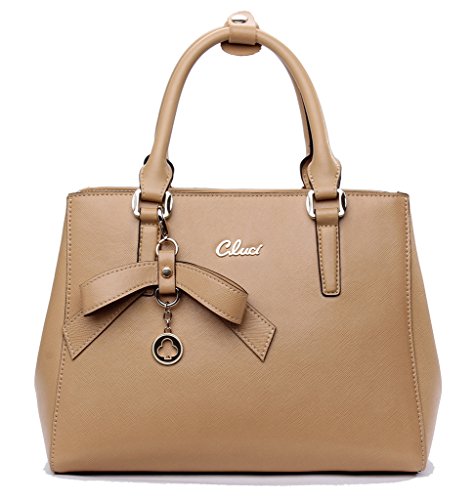 CLUCI Cow Leather Handbags Purse Shoulder Tote Cross-body Top-handle Bag For Women