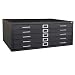 Sandusky Lee 244876BK Black Steel 5 Drawer Flat File, 16-1/8" Height x 40-3/4" Width x 28-3/8" Depth