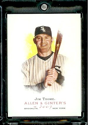 2007 Topps Allen & Ginter # 233 Jim Thome Chicago White Sox Baseball Card