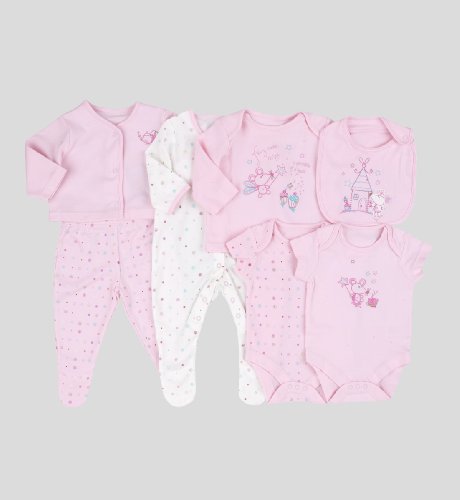 7 Piece Pure Cotton Embroidered Mouse Starter Set