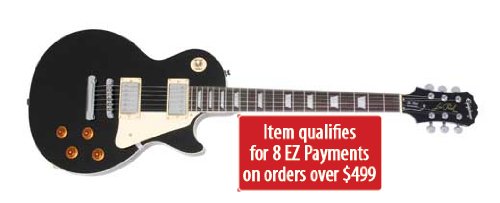 Epiphone Les Paul Standard Electric Guitar, Ebony