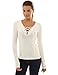 PattyBoutik Women's V Neck Lace Up Top