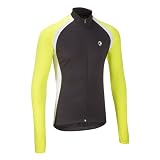 Mens Cool Flo Breathable Cycling Jersey Hi-Viz Yellow - Long Sleeve