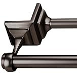 Umbra Mission 54 by 90-Inch Double Tension Drapery Rod, Darjeeling Bronze