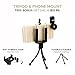 iPhone Lens 4 in 1 Magnetic Kit FishEye 180 Degree & 0.67 Wide Angle & Telephoto Zoom In 2x & Macro for iPhone 6 6+ 6S 5C/S 5 Android SmartPhones + With Free Bonus Tripod & Soft Microfiber Cloth